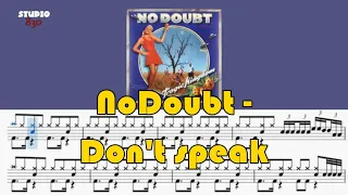 PreCount Drumscore 시작 카운트있는 드럼악보 "NoDoubt - Don't speak"