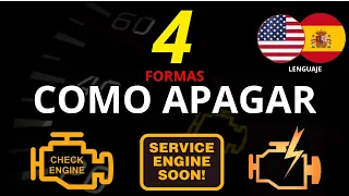 4 formas de apagar la luz CHECK ENGINE sin scanner Gratis 2022