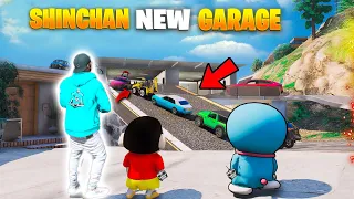 😱Shinchan&Doraemon 💸New $1000000 Mini Cars 🚗 Parking Garage In GTA V Telugu