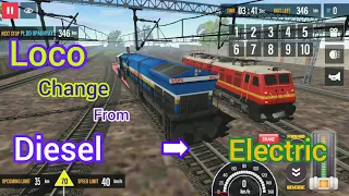 Indian Train Sim 2023 ➡Mission Mode ➡Loco  Change From Diesel To Electric||Indian Train Sim 2023