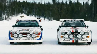 Quattros on ice at Routevare - Stig Blomqvist Icedriving - 2023 - Jokkmokk - Sweden