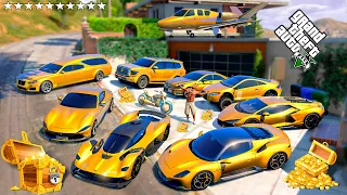 GTA V - Stealing Golden Super Car's with Franklin in GTA 5!