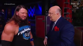 Jimmy Uso attacks AJ Styles in backstage - WWE SmackDown | Sept. 8, 2023