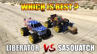 GTA 5 ONLINE : SASQUATCH VS LIBERATOR (WHICH IS BEST?)