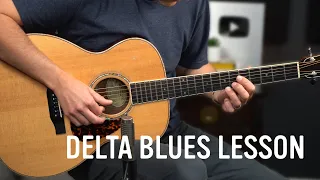 Easy Delta Blues Lesson in Double Drop D Tuning