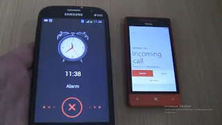 Incoming call & ringing alarms at the Same Samsung Galaxy Grand Neo+htc