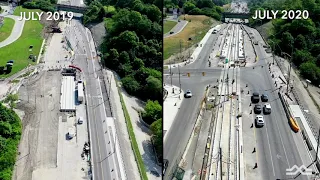 Eglinton Crosstown Surface Flyover - July 2020