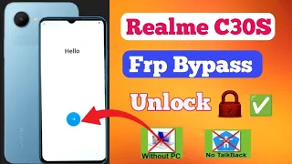 Realme C30s frp Bypass Unlock 🔓 ✅ Google Account remove