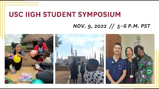 USC IIGH Student Symposium 2022