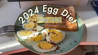 ENG] Back to 54KG due to holidays | 3 Days EGG DIET for 2024!!! (Healthy Diet)💯 | ft.JC Barley