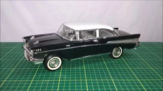 1:18 Highway 61 1957 Chevy Bel Air Sedan diecast car unboxing and review
