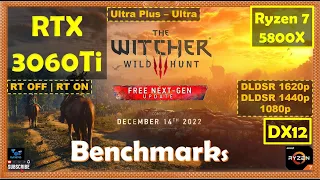 The Witcher 3 Next Gen RTX 3060Ti - DLDSR - 1080p - 1440p - 1620p - All Settings | Benchmarks