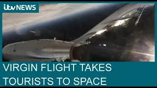 Virgin Galactic: Sir Richard Branson's space tourism flight successfully completes trip | ITV News