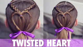 Twisted Heart Hairstyle | Brown Haired Bliss