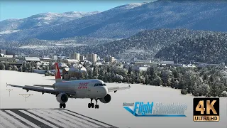 [🔴4K] Hard Landing At Innsbruck Airport Austria I A320 Fenix I MSFS 2020