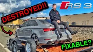 I Just BOUGHT A Badly WRECKED 2019 Audi RS3 From Copart, But Can I Fix It??