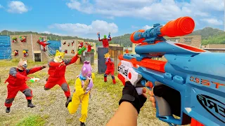 Nerf War | Amusement Park Battle 20 (Nerf First Person Shooter)