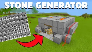 Easy And Fast Stone Generator Tutorial In Minecraft Bedrock (mcpe)