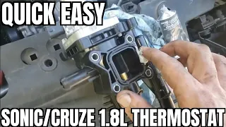 How to Replace Thermostat Housing 12-18 Chevrolet Sonic (& Cruze 1.8L)