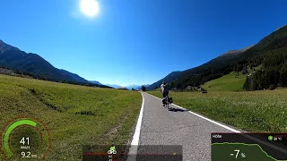 45 minute Fat Burning Indoor Cycling Workout Alps 🚵‍♀️😎 South Tyrol Lake Tour Garmin 4K Video