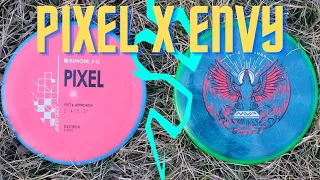 PIXEL x ENVY! Simon Lizotte and Eagle McMahon Putter Only Round! MVP Axiom Disc Golf Challenge!