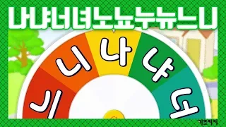 [한글음절읽기#2]나냐너녀(음절읽기) 나냐너녀노뇨누뉴느니 |한글발음연습|Learn Korean syllable,Korean Alphabet