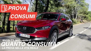 Mazda CX-30 Skyactiv-X quanto consuma? La prova consumi della SUV Mazda provata nella vita reale