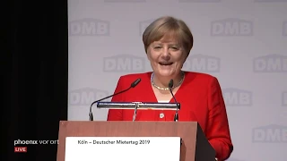 Rede von Bundeskanzlerin Angela Merkel beim Deutschen Mietertag in Köln am 14.06.19