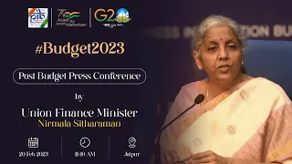 Post-Budget Press Conference by Union Finance Minister Nirmala Sitharaman | Jaipur