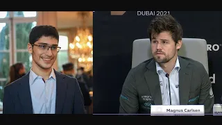 Magnus Carlsen on GM Alireza Firouzja latest performance in WCC press conference