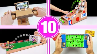 TOP 10 Amazing Cardboard Games Compilation