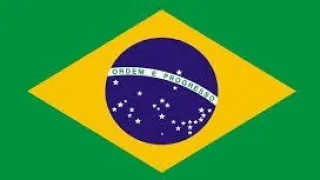 A bandeira do Brasil no firmamento.