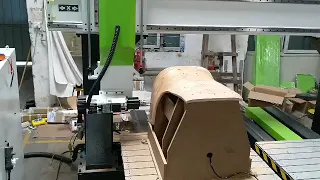 Cnc 4 axis router machine for bent plywood