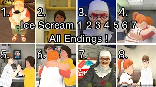 Ice Scream 1 2 3 4 5 6 7 all Endings