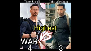 Tiger Shroff V/S John Abraham |#tigershroff#johnabraham#war#pathan#ganapath#terhan#shorts |