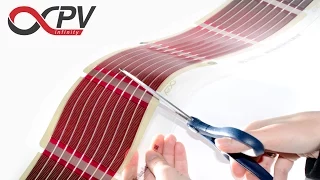 infinityPV foil - printed organic solar cells - cutting & electrical contacting DIY