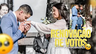 NOSSA RENOVAÇÃO DE VOTOS | REVELANDO A GRAVIDEZ  👰🏻‍♀️🤵🏻😭🤰🏻