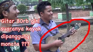 Ga nyangka gitar enak itu harga 80ribu 😱 Asli kreatif sekali pengamen duo wokwo ini