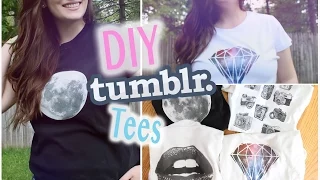 DIY Tumblr Graphic Tees ♡ Upcycle Your Wardrobe!