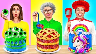 Me vs Grandma Cooking Challenge | Crazy Ideas to Cook by TeenDO Challenge