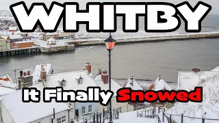 It Actually Snowed In Whitby And Sandsend  - 18th January 2024 With Bonus Drone Footage