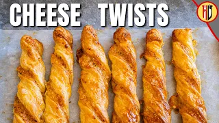 Easy Puff Pastry Cheese Twists