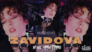 ZAVIDOVA - «Я НЕ ЧУВСТВУЮ» (SNIPPET)