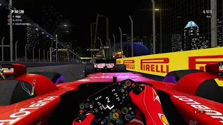 F1 2017 onboard Singapore - Marina Bay Street Circuit Grand Prix 1 lap