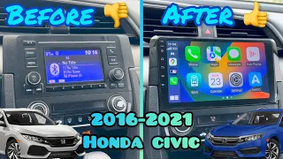 How to install 9” Android Plug and Play unit (Honda Civic 2016-2021)