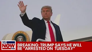Trump says he will be 'arrested on Tuesday' in Truth Social post  | LiveNOW from FOX