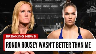 SHOCKING reply to Ronda Rousey by Holly Holm.