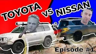 BATTLE SERIES Ep1 - WHAT's WRONG WITH THESE TRUCKS - LandCruiser 200 VS Y62 Patrol