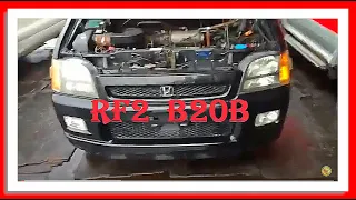 Контрактный двигатель Япония HONDA STEPWGN /Хонда Стэпвэгон / RF2 B20B 3423583 А/Т 4WD