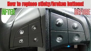 How to fix/replace sticky car buttons! (Shown on Mercedes)